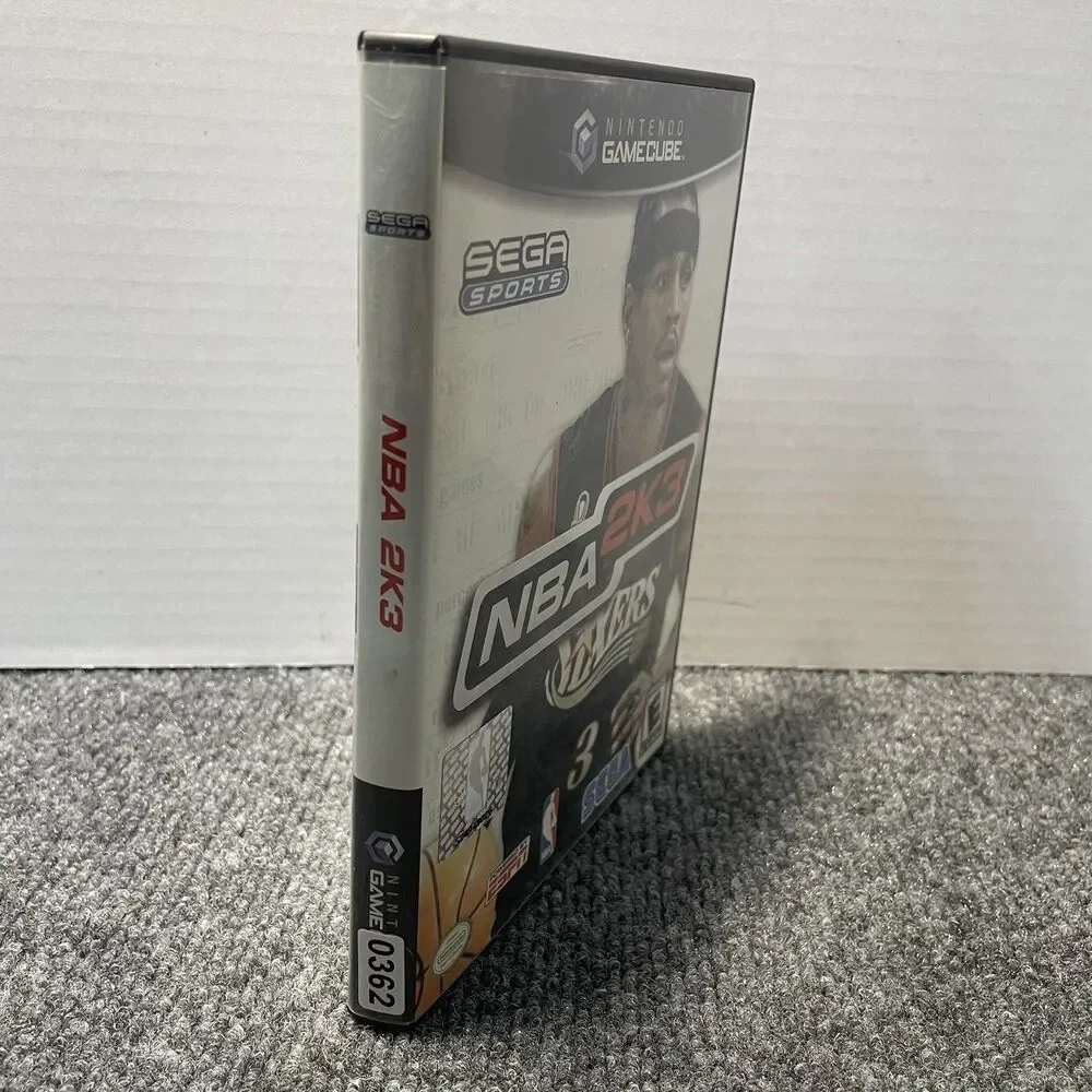 NBA 2K3 Nintendo GameCube Complete CIB Video Game SEGA Sports Allen Iverson